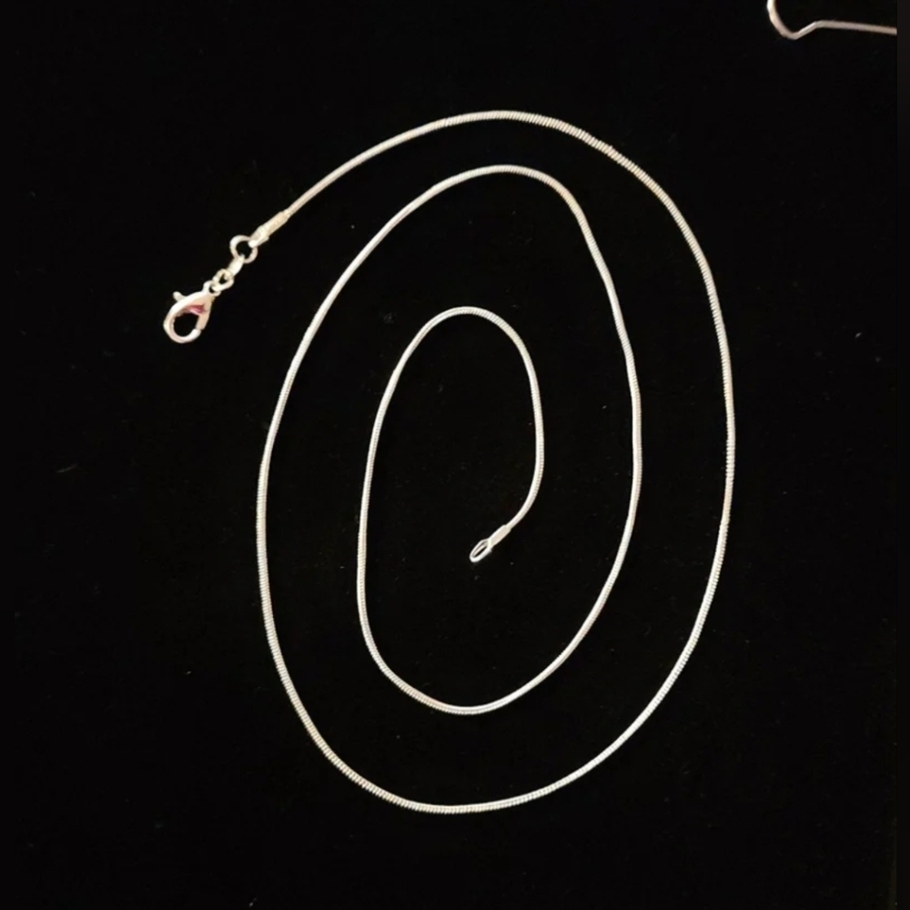 925 Sterling Silver Snake Chain Necklace Lobster Clasp Closure 22" --SOLD OUT